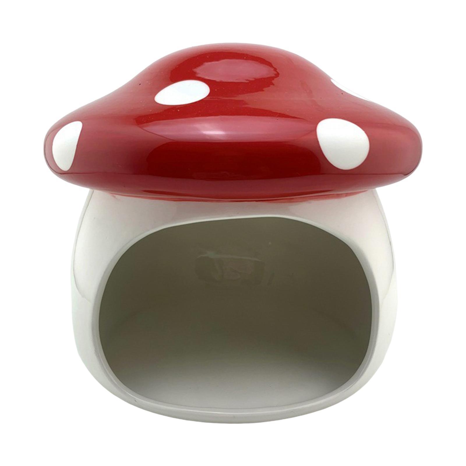 Hamster Houses Hideouts Chinchillas Mushroom Ceramic Hamster Habitat Hideout