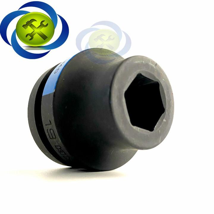 Tuýp 19mm loại 1 Inch ngắn màu đen 6 cạnh Kingtony 853519M