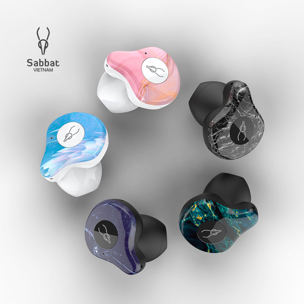 Tai nghe bluetooth Sabbat X12 ultra phiên bản vân đá cẩm thạch - Marble