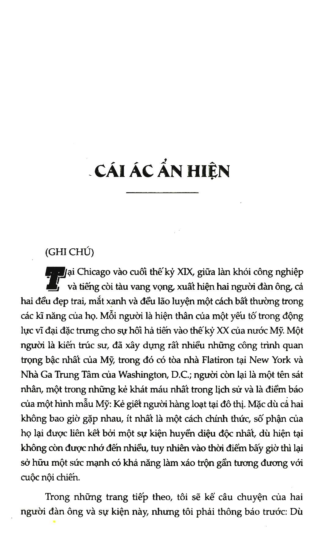 Ác Quỷ Thành Phố Trắng