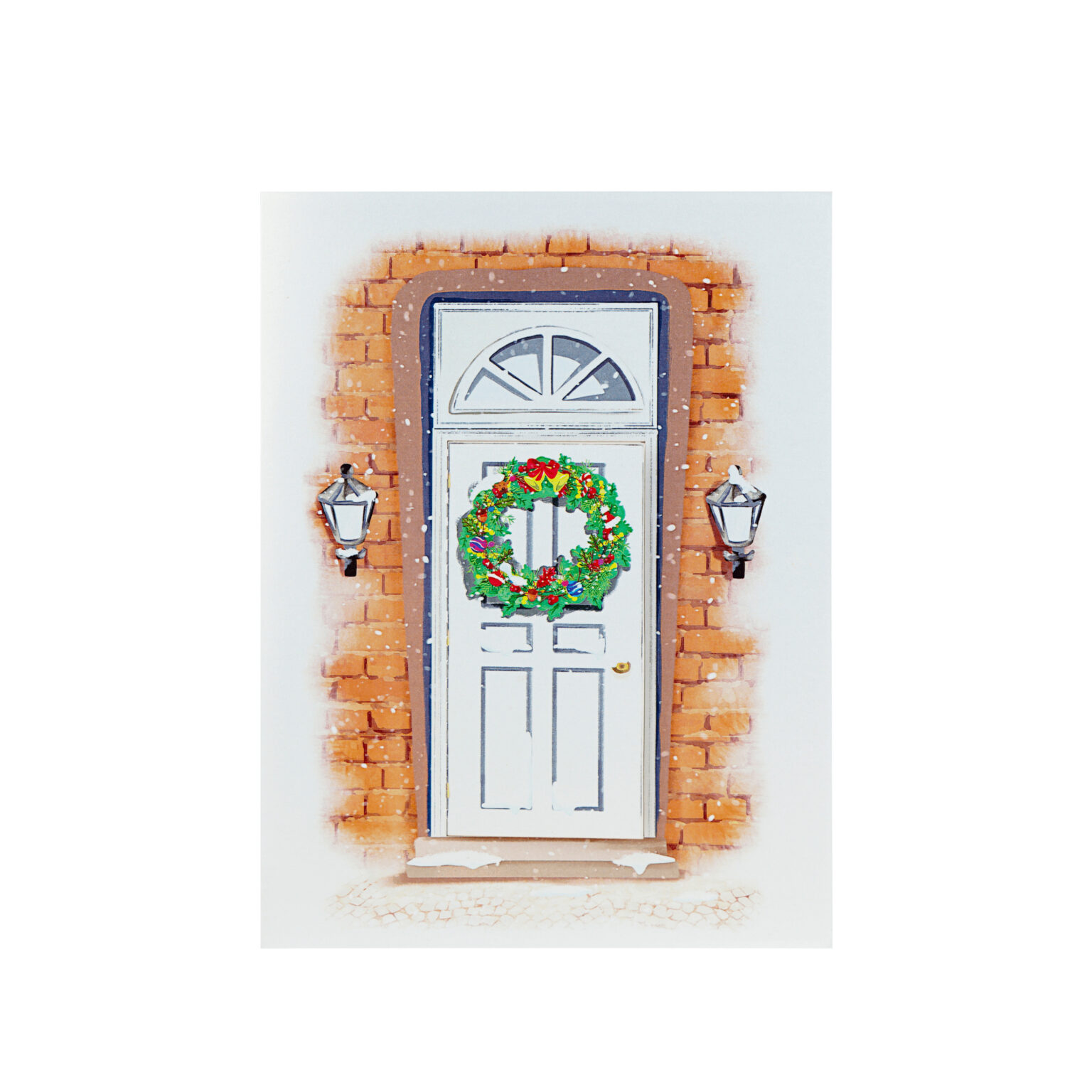 X45 -  THIỆP NOEL 3D MÈO MẶC ÁO LEN ĐỎ