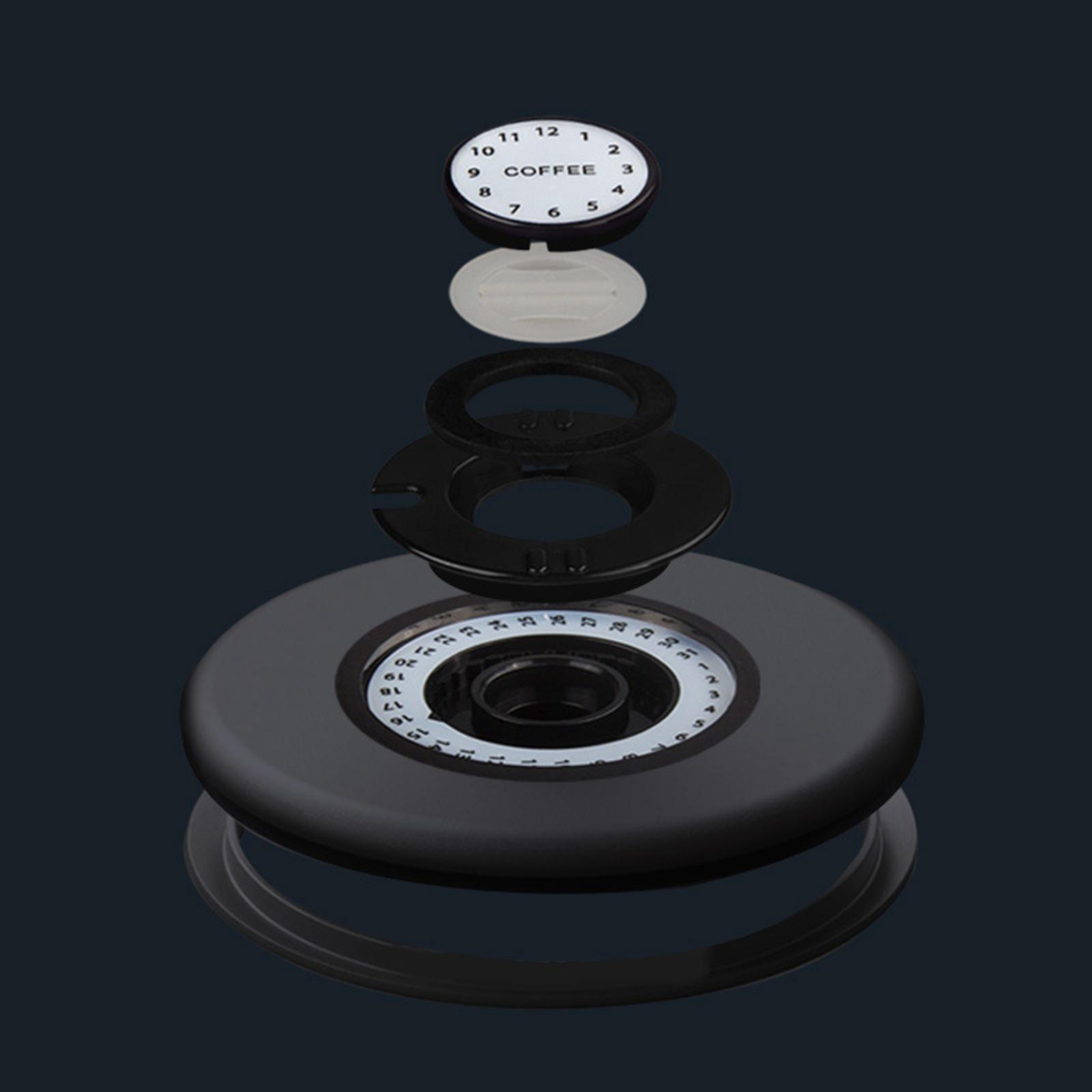 2pcs Coffee Canister Kitchen Dry Food Storage Container Airtight 1800ml