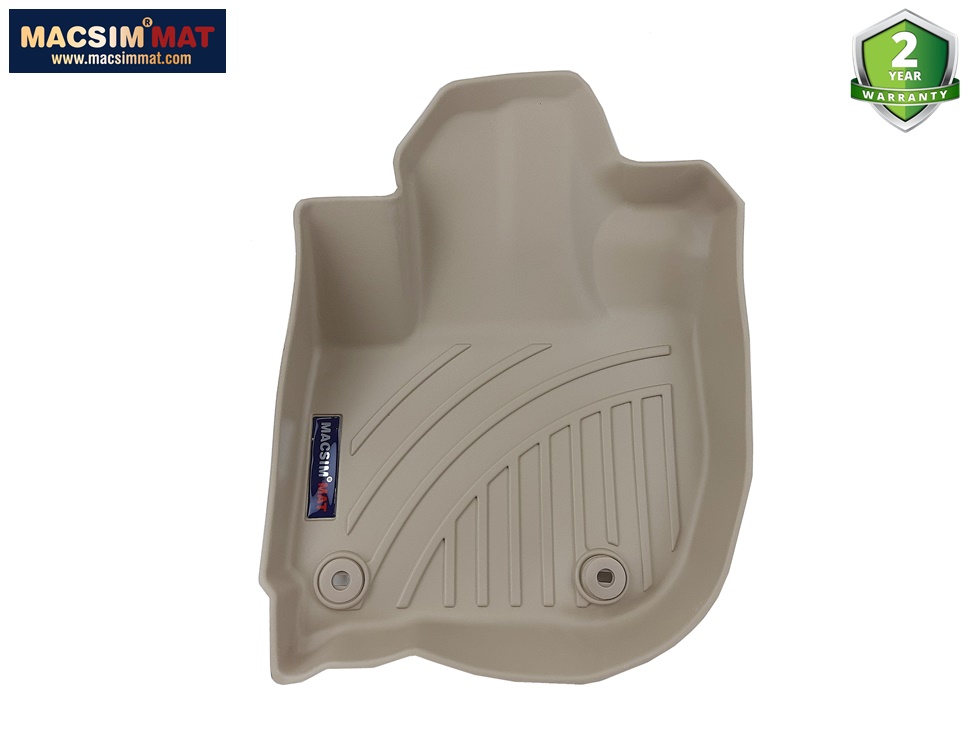 Thảm lót sàn xe ô tô Honda City 2017-đến nay Nhãn hiệu Macsim chất liệu nhựa TPV cao cấp màu be