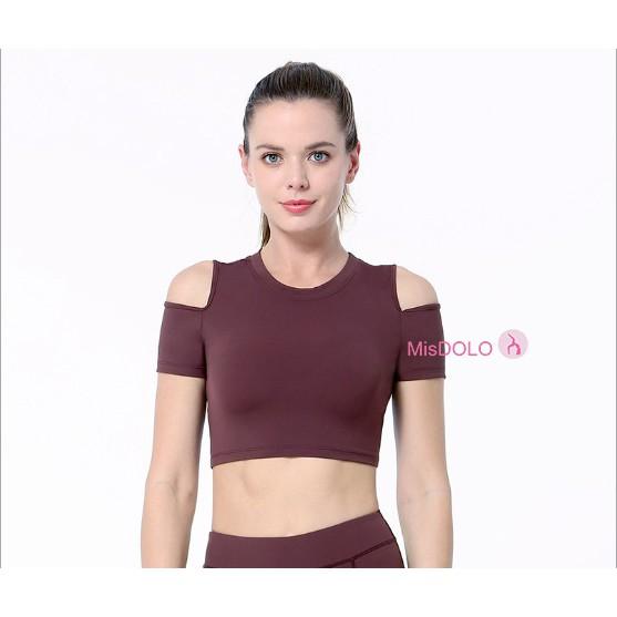 ÁO TẬP CROPTOP không mút -yoga - zumba- gym - áo có mút -Thun Spandex cao cấp - quảng châu loại 1