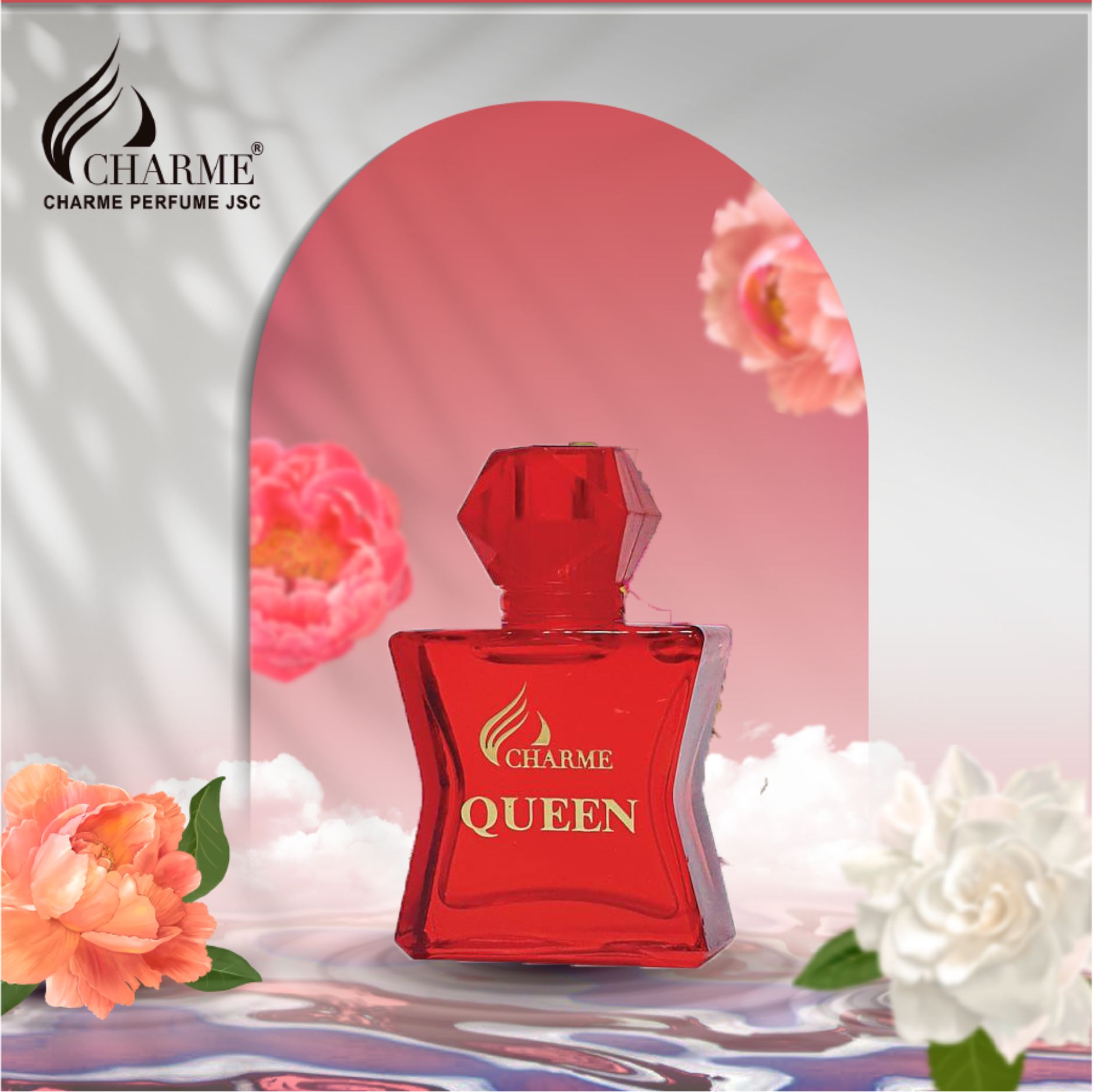 Nước Hoa Nữ CHARME QUEEN Mùi Hương Hoa Hồng Và Mật Ong Nồng Nhiệt Tươi Mát Dạng Chấm Thử 10ml