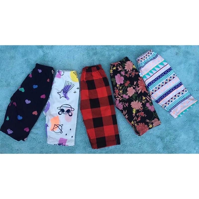 10 Quần legging lửng bé gái cotton 4 chiều xuất dư