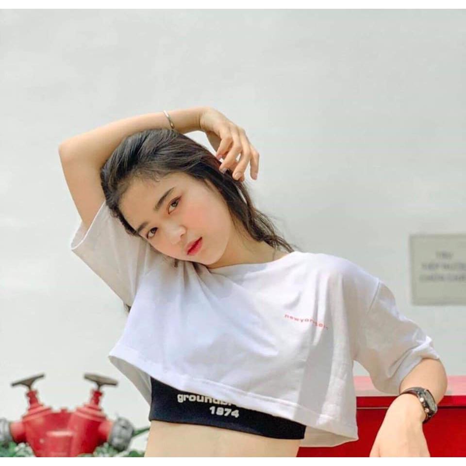 Áo Croptop Nữ Siêu Xinh < Set croptop Phối Đồ Cực Chất