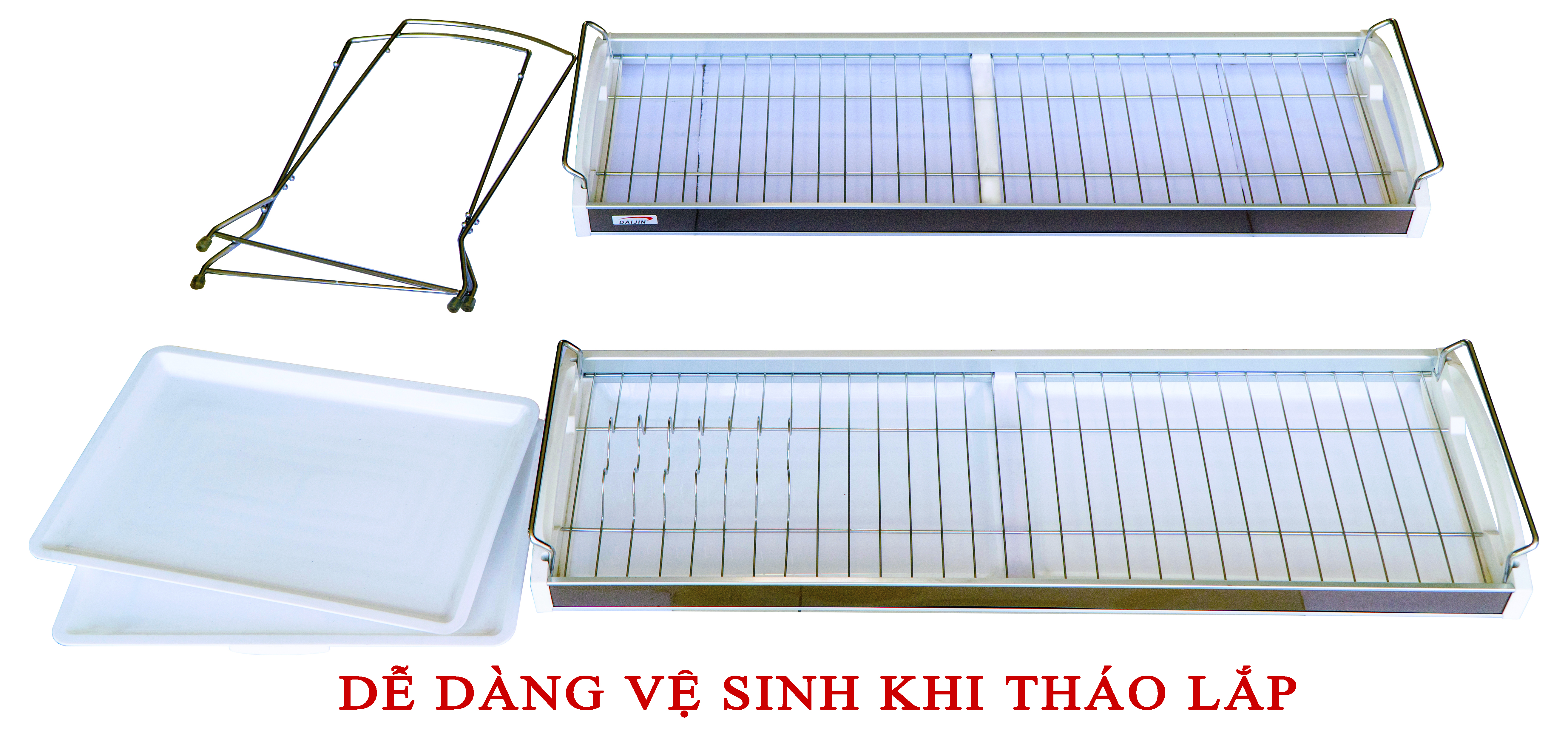 Dual 2 tầng Kệ chén, kệ bát đũa đĩa Inox 304