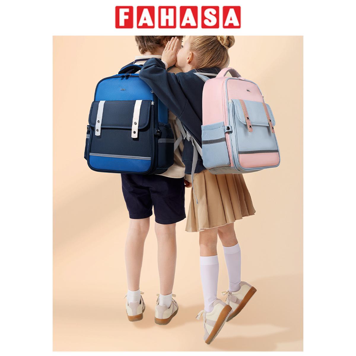 Ba Lô Chống Gù Chống Nước - Deli BB191 - Màu Hồng