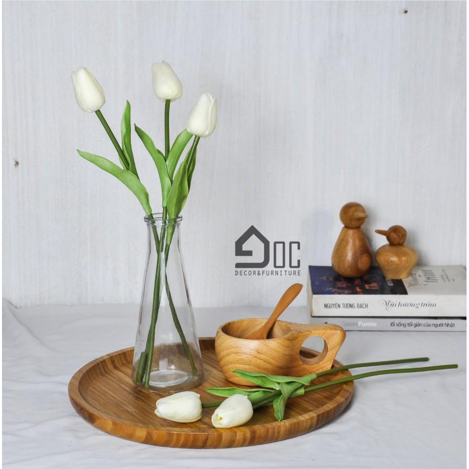 Hoa giả, hoa tuylip trang trí để bàn làm quà tặng Góc decor