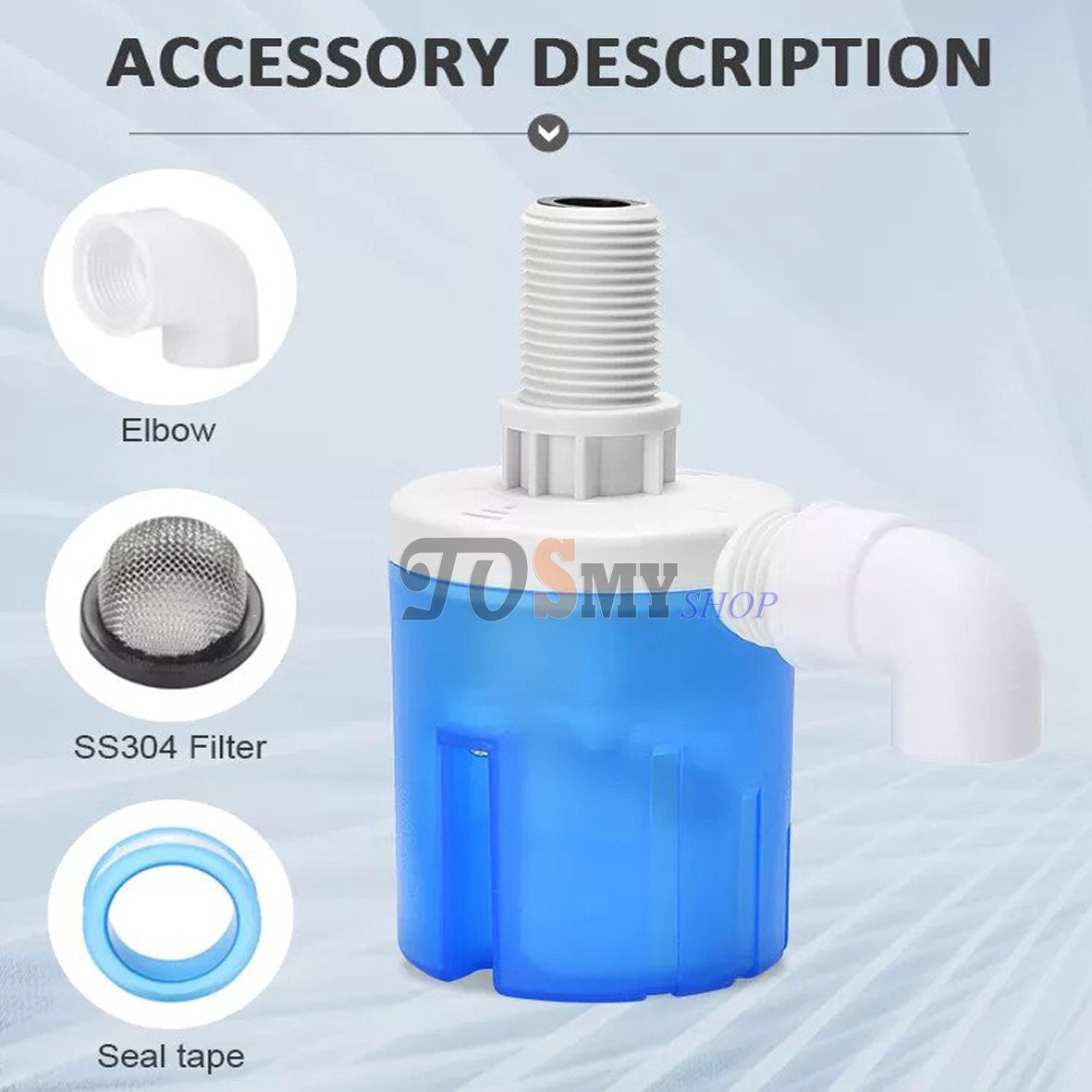Phi 27 - Van Phao Cơ Tự Ngắt Nước – Phao Cơ Thông Minh Thế Hệ Mới – Phao cơ đứng ren 3/4’’ Mẫu mới 2023