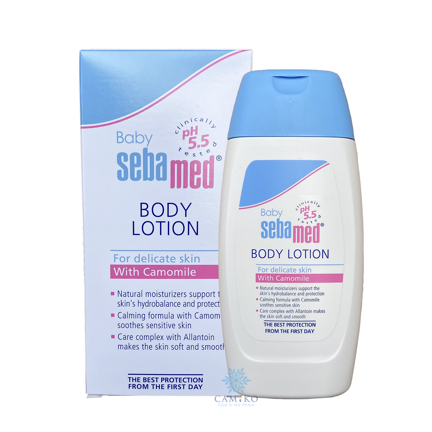 Sữa dưỡng ẩm toàn thân dành cho trẻ sơ sinh và trẻ nhỏ Sebamed pH 5.5 Baby Body Lotion 200ml