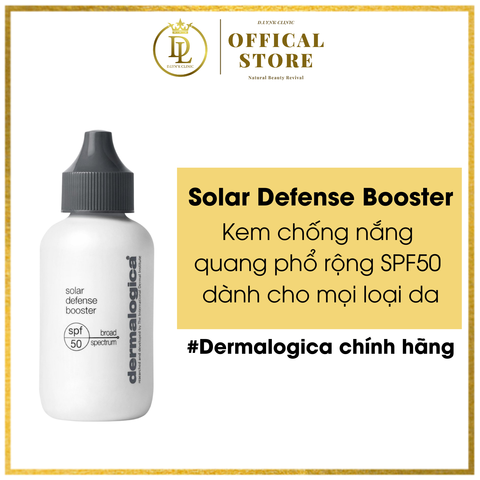 [HCM]  Kem chống nắng Dermalogica - Solar Defense Booster  quang phổ rộng SPF50  dành cho mọi loại da