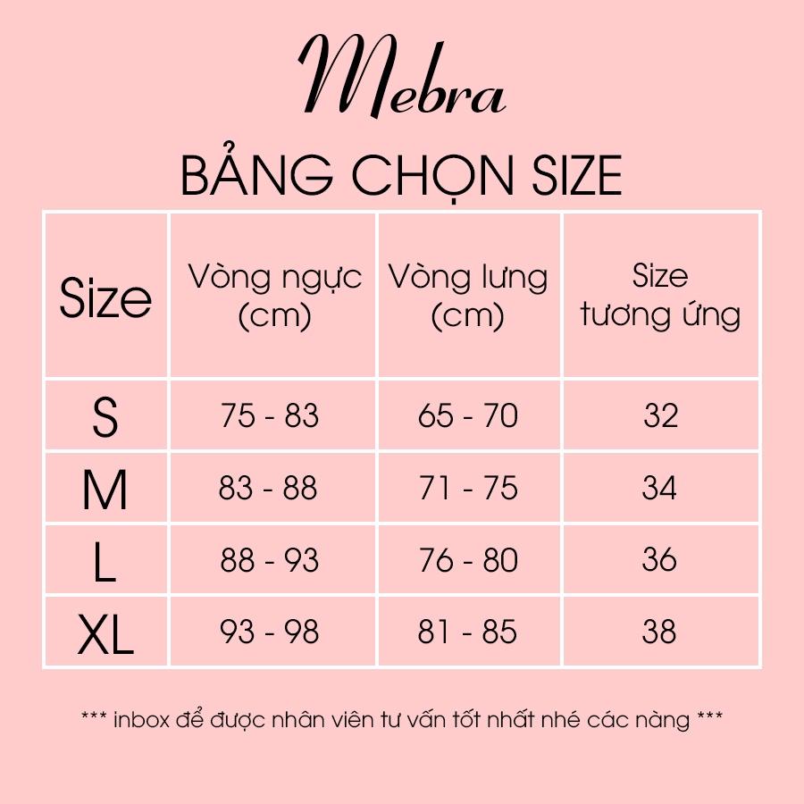 Áo bra không gọng, chất liệu cotton mềm mại, thoáng mát, họa tiết trái tim Mebra