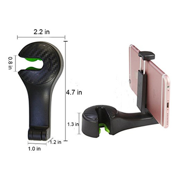 Hình ảnh Móc treo đồ sau ghế kiêm giá đỡ điện thoại đa năng trên ô tô CS-G01