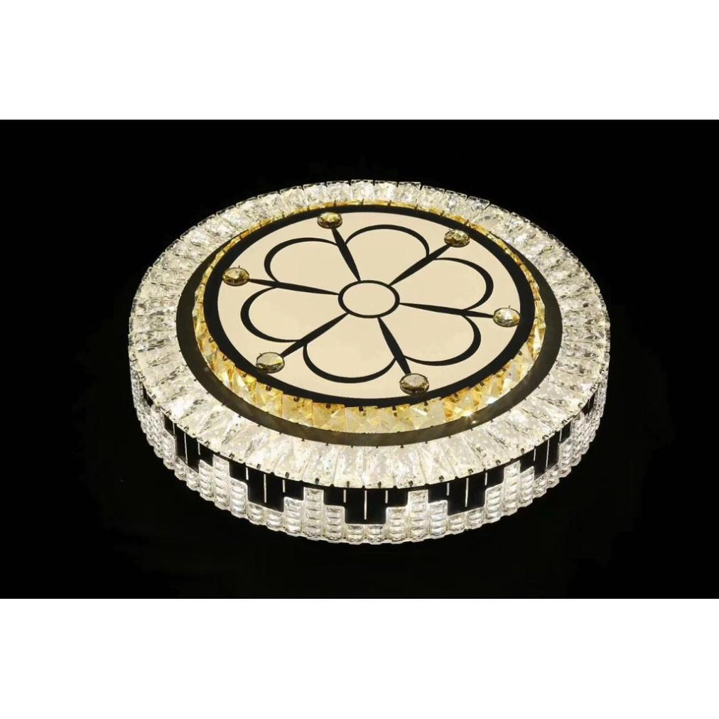 Đèn ốp trần, đèn tròn D500 Ca Sỹ Pha Lê 3 cơ chế ánh sáng HQ