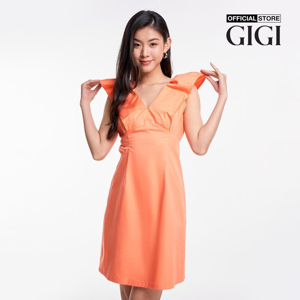 GIGI - Đầm mini cổ V tay ngắn trẻ trung G2101D233199