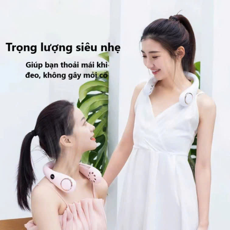 Quạtt Không Cánh Đeo Cổ Điều Hòa Mini Màn Hình LED Hiện Đại – Mát Lạnh Mọi Lúc, Nhẹ Nhàng Mang Theo , đèn ốp trần