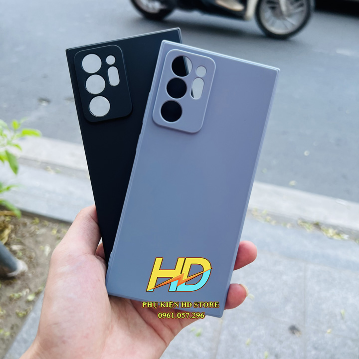 Ốp Lưng Dẻo Silicon Màu Dành Cho Samsung Galaxy Note 20 Ultra Viền Vuông Khoét Lỗ bảo Vệ Camera Tốt Nhất, Không Bám Vân Tay