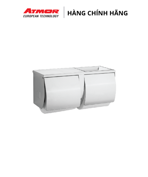 Hộp Đựng Giấy Vệ Sinh Inox Cao Cấp Gắn Tường ATMOR TD-8325W