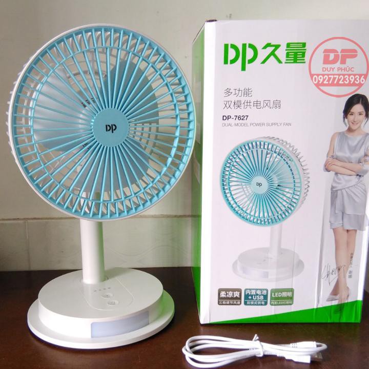 quạt để bàn mini HN dp 7627 Thiết kế thời trang tiện lợi có thể đặt như một quạt bàn hoặc treo tường - Giao Ngẫu Nhiên