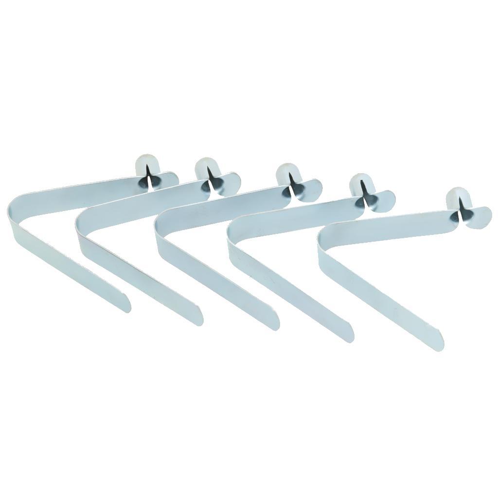 5pc Steel paddle Tent Pole Push Solid/Hollow Button Spring Pins