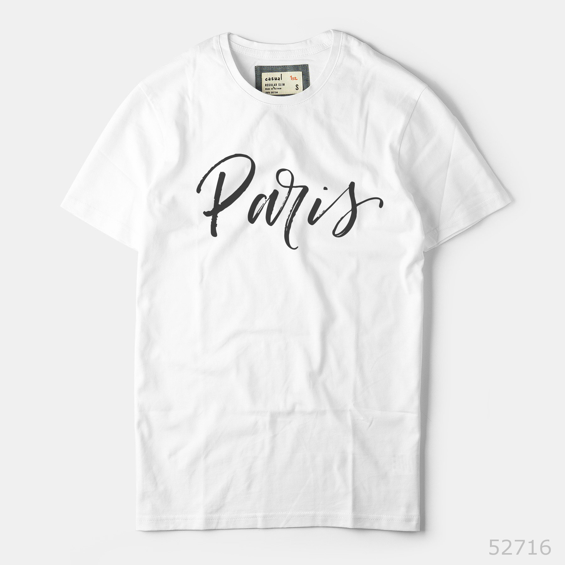 Áo thun nam phông trơn Casual 1st cổ tròn tay ngắn cộc, vải 100% cotton cao cấp thoáng mát, thấm hút mồ hôi, form áo trẻ trung thích hợp đi làm, đi chơi, dạo phố, du lịch, Made in Vietnam - paris