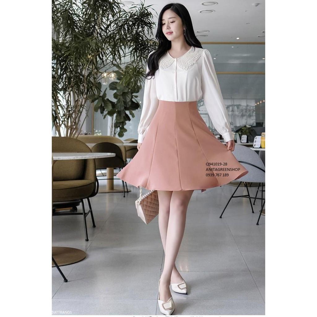 Q941019 CHÂN VÁY XÒE CHỮ A THIẾT KẾ