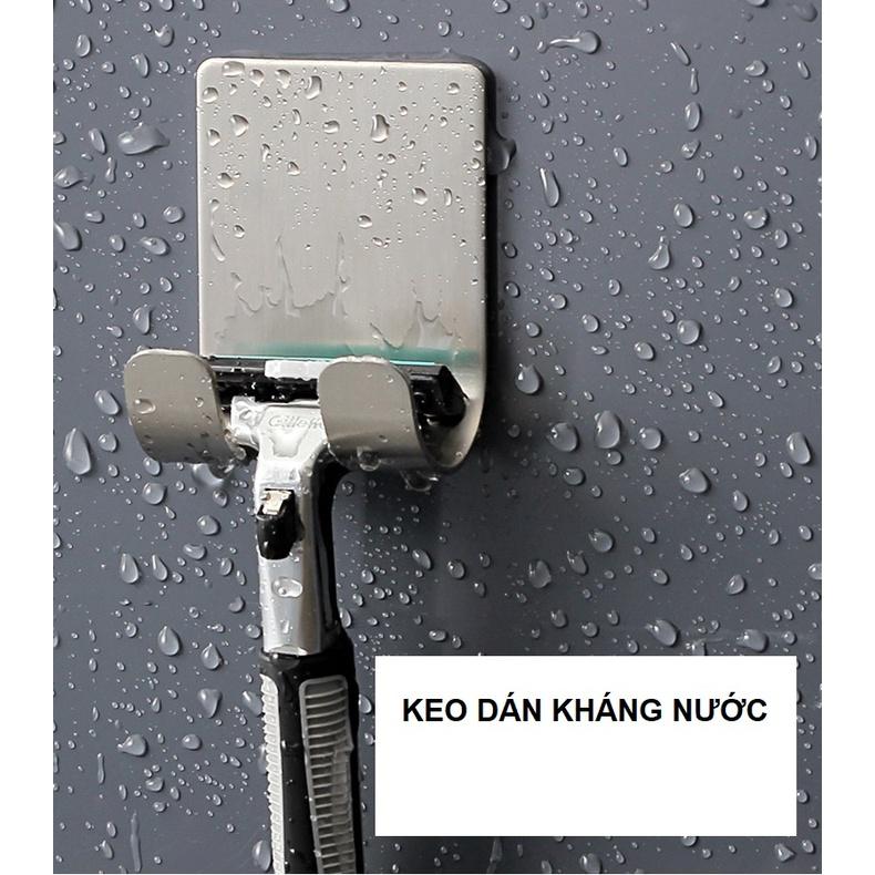 Móc inox Treo Dao Cạo Râu dán tường Móc inox Treo Đồ Đa Năng keo dán chống nước