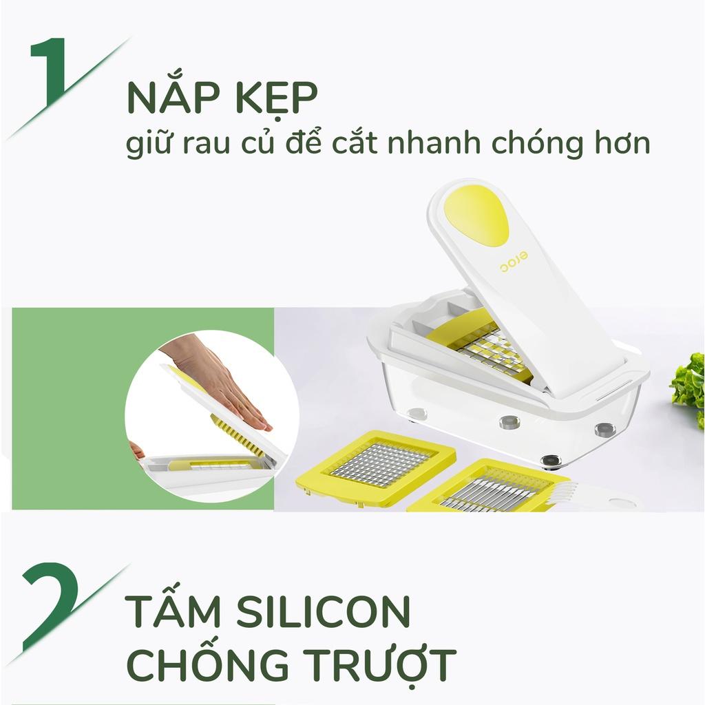 Bộ Dụng Cụ Cắt Gọt Rau Củ Quả Đa Năng Eroc VEGETALBE DICER V-KT-VD01 - Hàng Chính Hãng Eroc