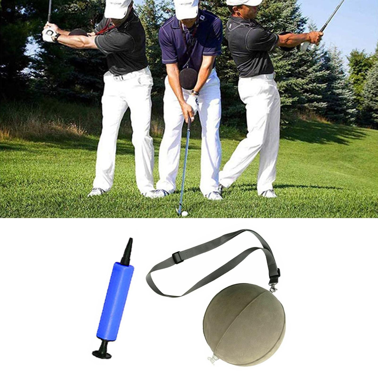 Golf Swing Aid Inflatable Assist W/Lanyard Motion Correction for Posture Correction