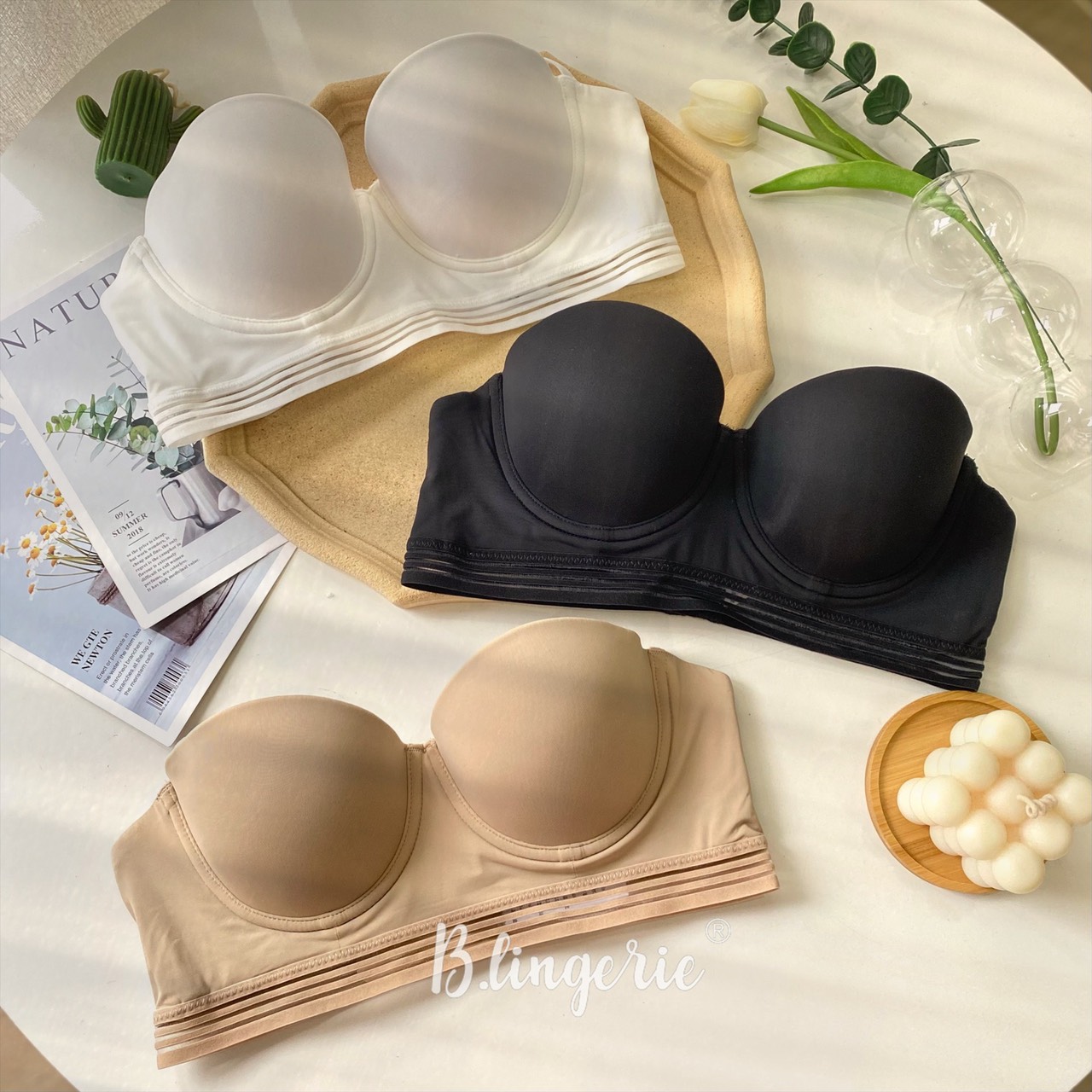 Áo Bra Trơn Bo Viền - B.Lingerie