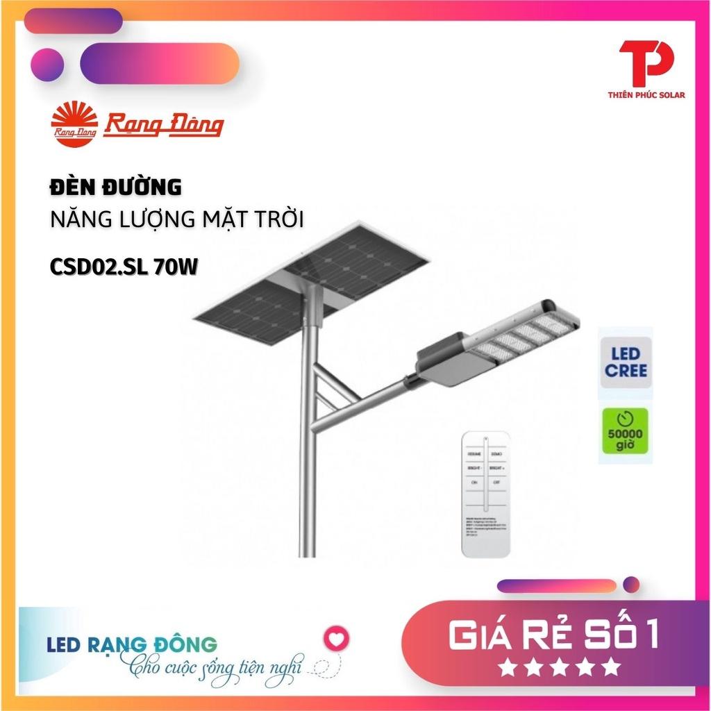 Đèn Led chiếu sáng đường NLMT CSD02 SL 70w Rạng Đông