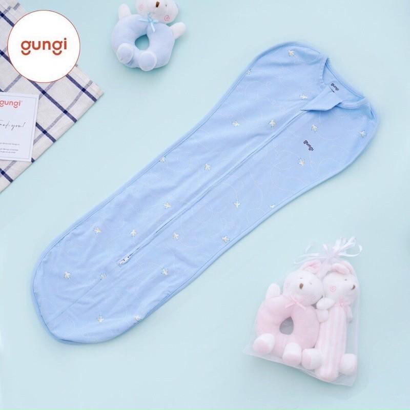 Nhộng Chũn , Túi Ngủ Chống Giật Mình GUNGI Infant Breezy Giúp Bé Ngủ Ngon, Sâu Giấc