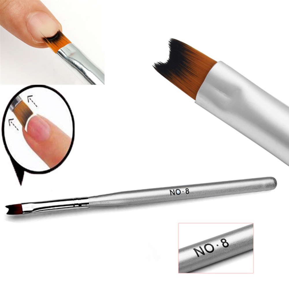 Cọ Vẽ Hoa Lưỡi Liềm Đồ Nghề Nail Chuyên Dụng, Tùy Chọn Cán Bạc Và Cán Gỗ, Màu Sắc Thời Trang, Dụng Cụ Dễ Dùng Thao Tác Giúp Tiết Kiệm Thời Gian Làm Móng Tinh Tế Theo Ý Tưởng Sáng Tạo