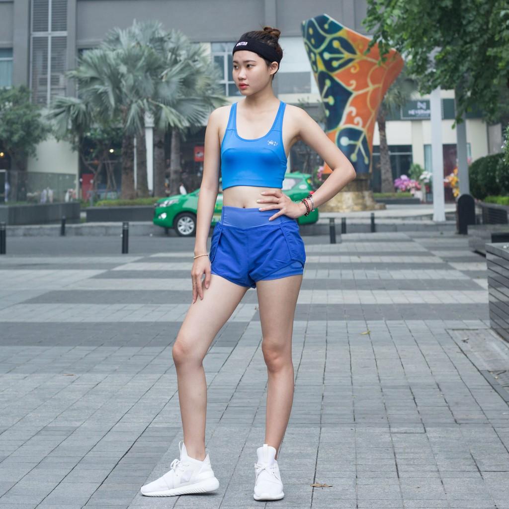 Quần Short Nữ 2 Lớp Tập Gym, Yoga Có Túi