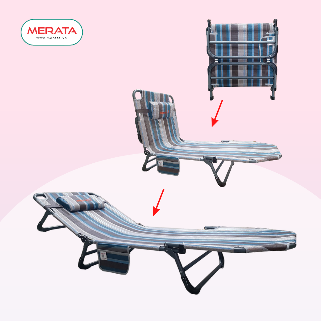 GIƯỜNG GHẾ ĐA NĂNG THÉP MERATA - GGD01