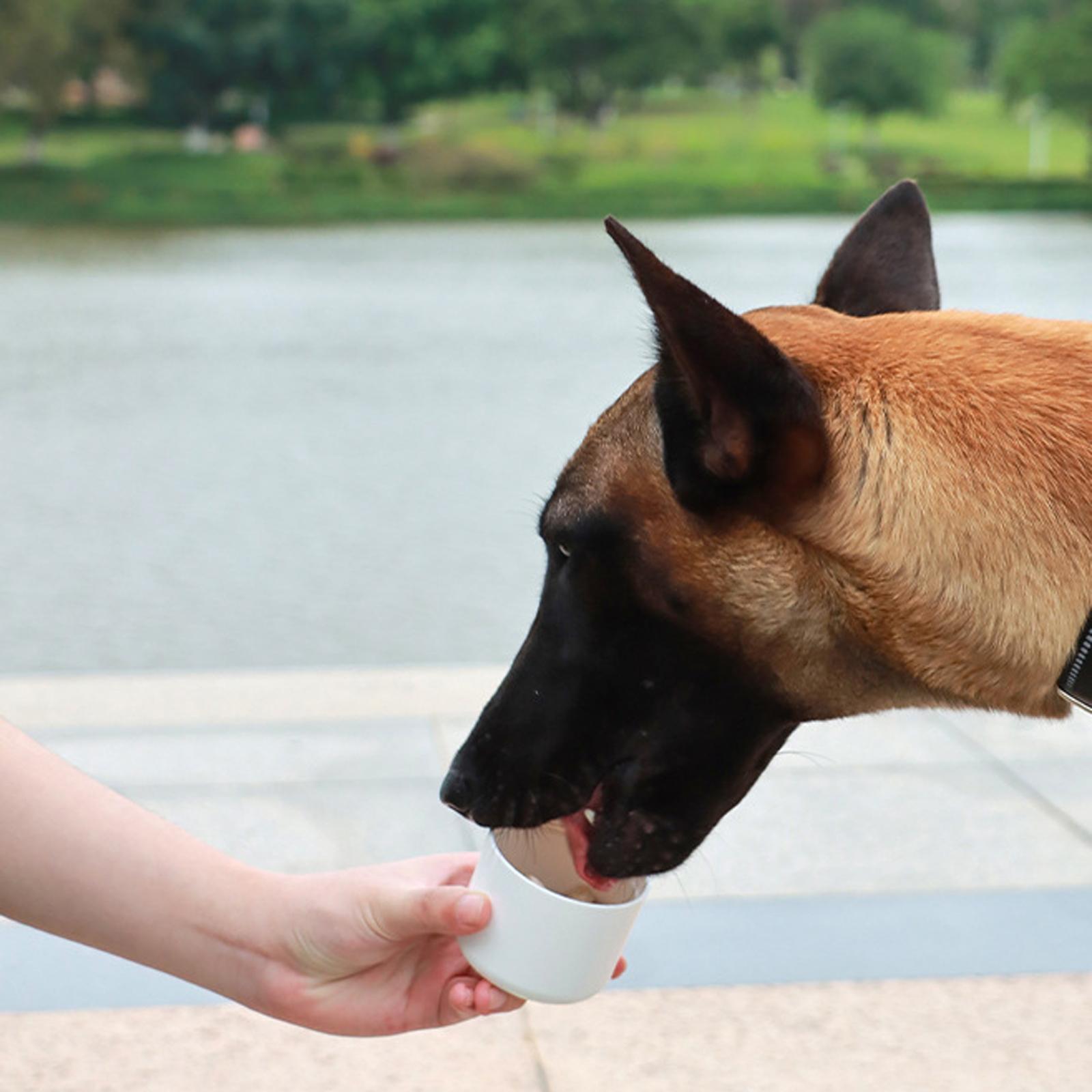 Pet Water Bottle Feeder Water Dispenser Dog Water Grain Cup for Hiking Cats