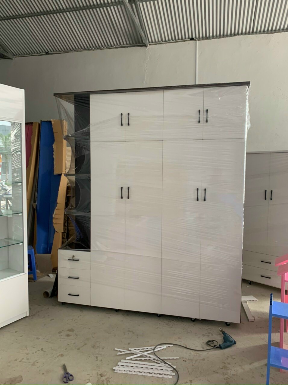 Tủ áo Juno Sofa nhựa 4 cánh chất lượng