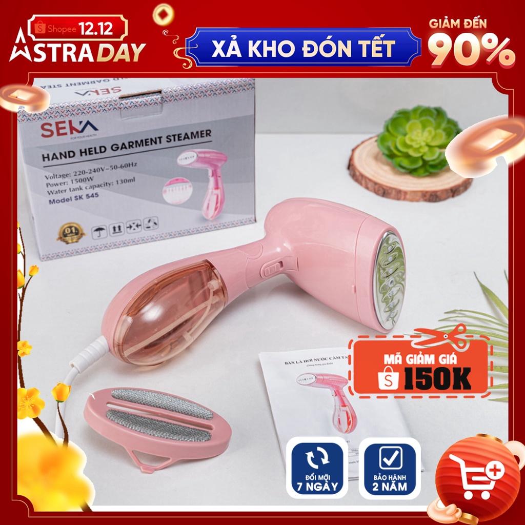 [Hàng Chính Hãng] Bàn Là Hơi Nước Cầm Tay SEKA SK545 Công Suất 1500W, bàn ủi hơi nước cầm tay mini mẫu mới 2022