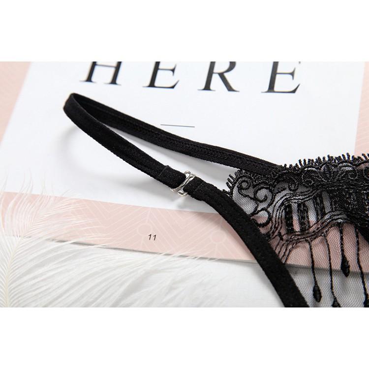 Quần lọt khe hở trước tua rua sexy, quần chip nữ đẹp xuyên thấu gợi cảm DL318