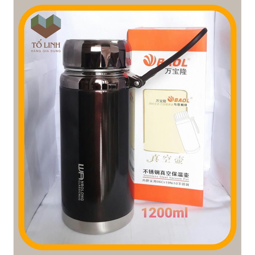 Bình Giữ Nhiệt Nóng Lạnh Inox 2 Lớp Cao Cấp Good HUYNA MART Dung Tích WL7-1000ml