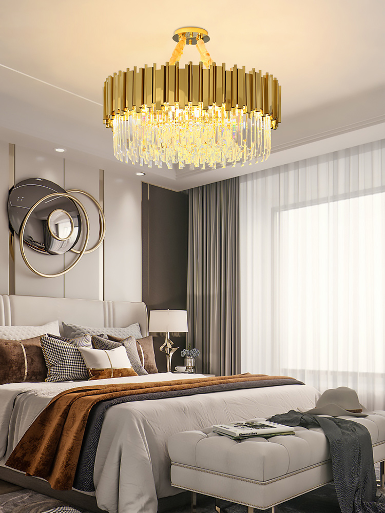 Đèn thả pha lê BANRO phong cách châu ÂU hiện đại trang trí nhà cửa cao cấp.