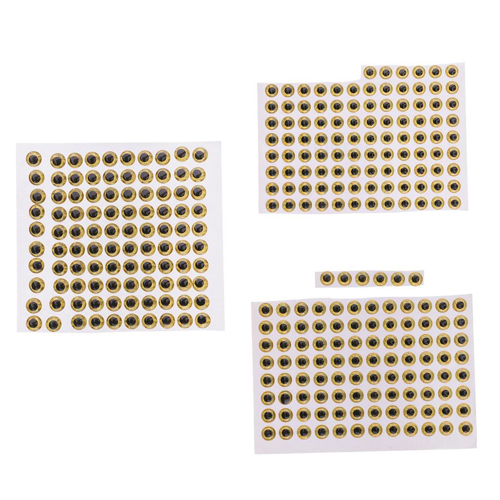 300pcs 3D Holographic Fishing Lure Eyes for Fly Tying Lure Crafts DIY Tool