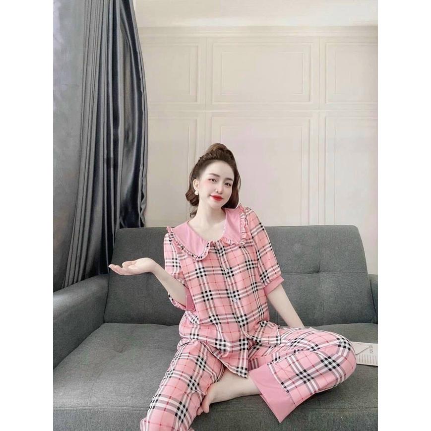 Đồ Bộ Nữ Mặc Nhà Lụa Mềm Mịn Quần Dài