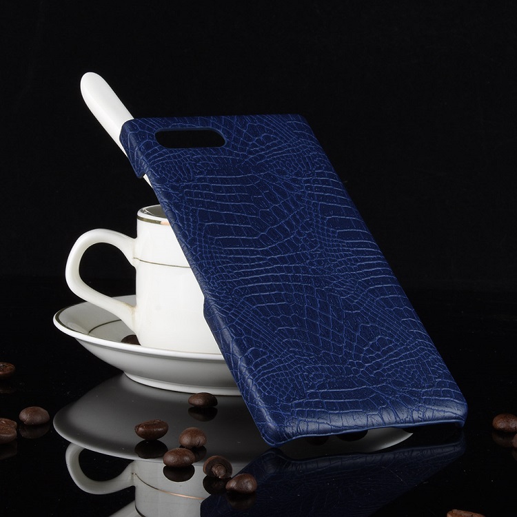 Ốp Lưng Blackberry Key2 Vân Cá Sấu Màu Xanh