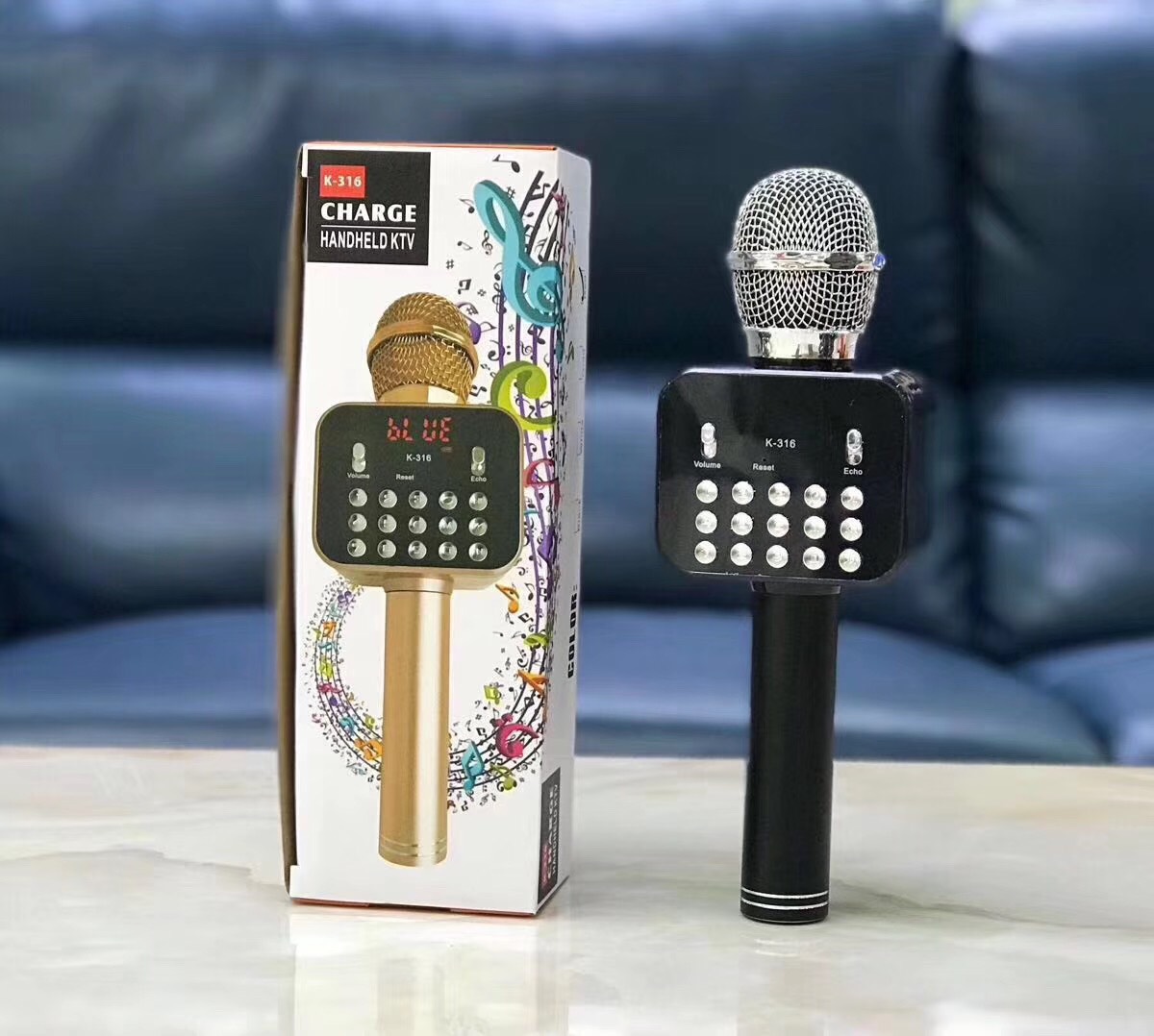 Mic Karaoke Bluetooth K-316 - Hàng Nhập Khẩu (Giao Màu Ngẫu Nhiên)