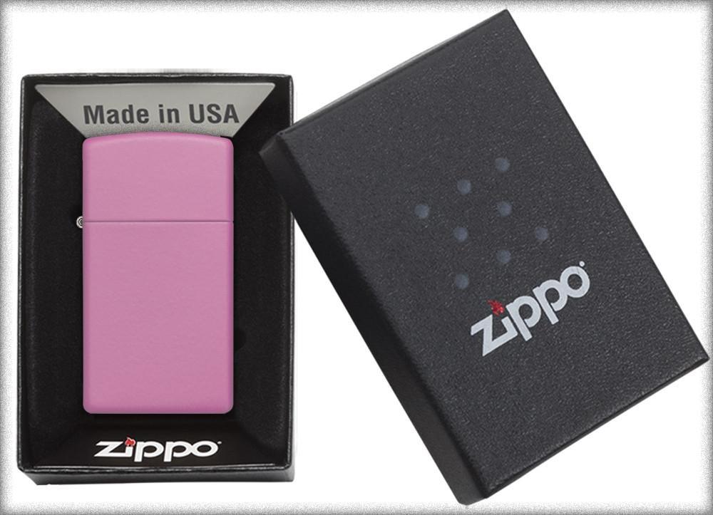 Bật Lửa Zippo Slim Pink Matte 1638