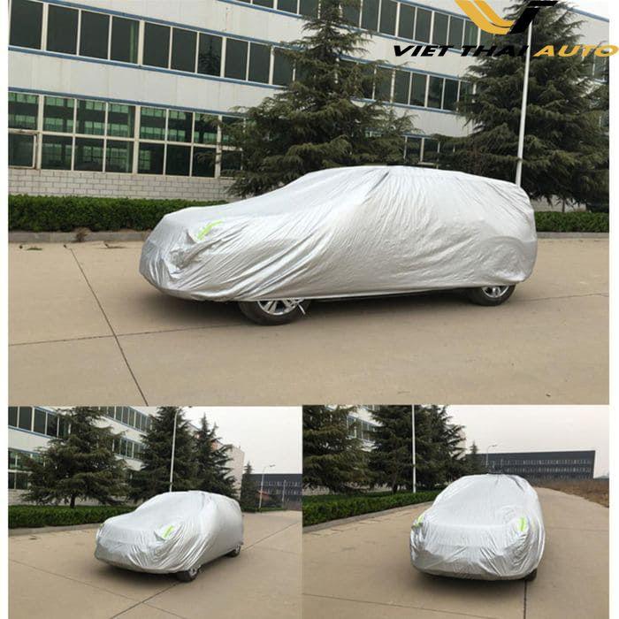 Bạt Phủ Xe Ô TÔ Tráng Bạc Cao Cấp 3 Lớp chống nóng, chống mưa, chống cháy