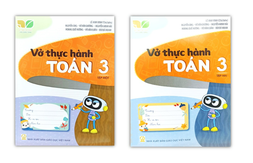 Sách - Combo Vở thực hành Toán lớp 3 - tập 1 + Tập 2 -